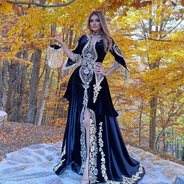 Caftan sirène en velours